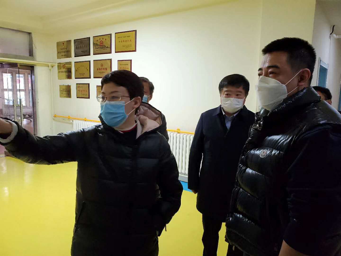 桂英副市长视察富翔老年公寓疫情防控工作